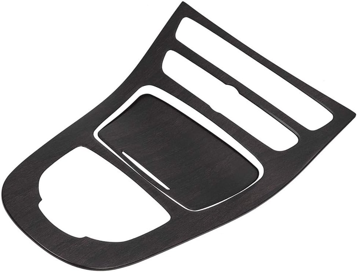 Console Gear Shift Panel Cover Trim voor Benz E-Class W213 2016-2018 - Zwart Houtafwerking, Auto Interieur Accessoires, Decoratie en Modificatie 2 Stuks