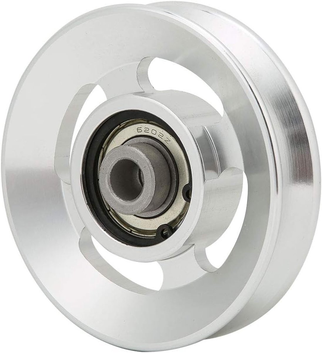 Aluminium Sterkte Training Pulley Wiel, Universele Kleine Frictie Gymnastiek Roller voor Krachttraining en Fitness (90mm Diameter)