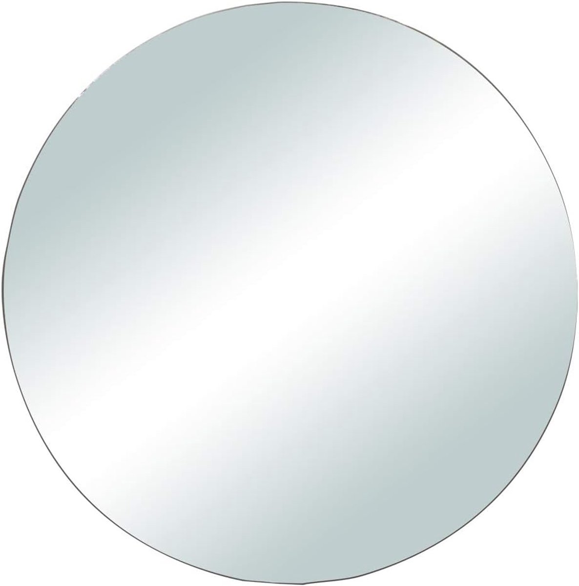 Thijox - Spiegelplaat Rond 20 cm - Decoratieve Tafeldecoratie - Zelf Vormgeven en Versieren - Zilver - Ideaal voor Feesten, Bruiloften en Creatieve Pr