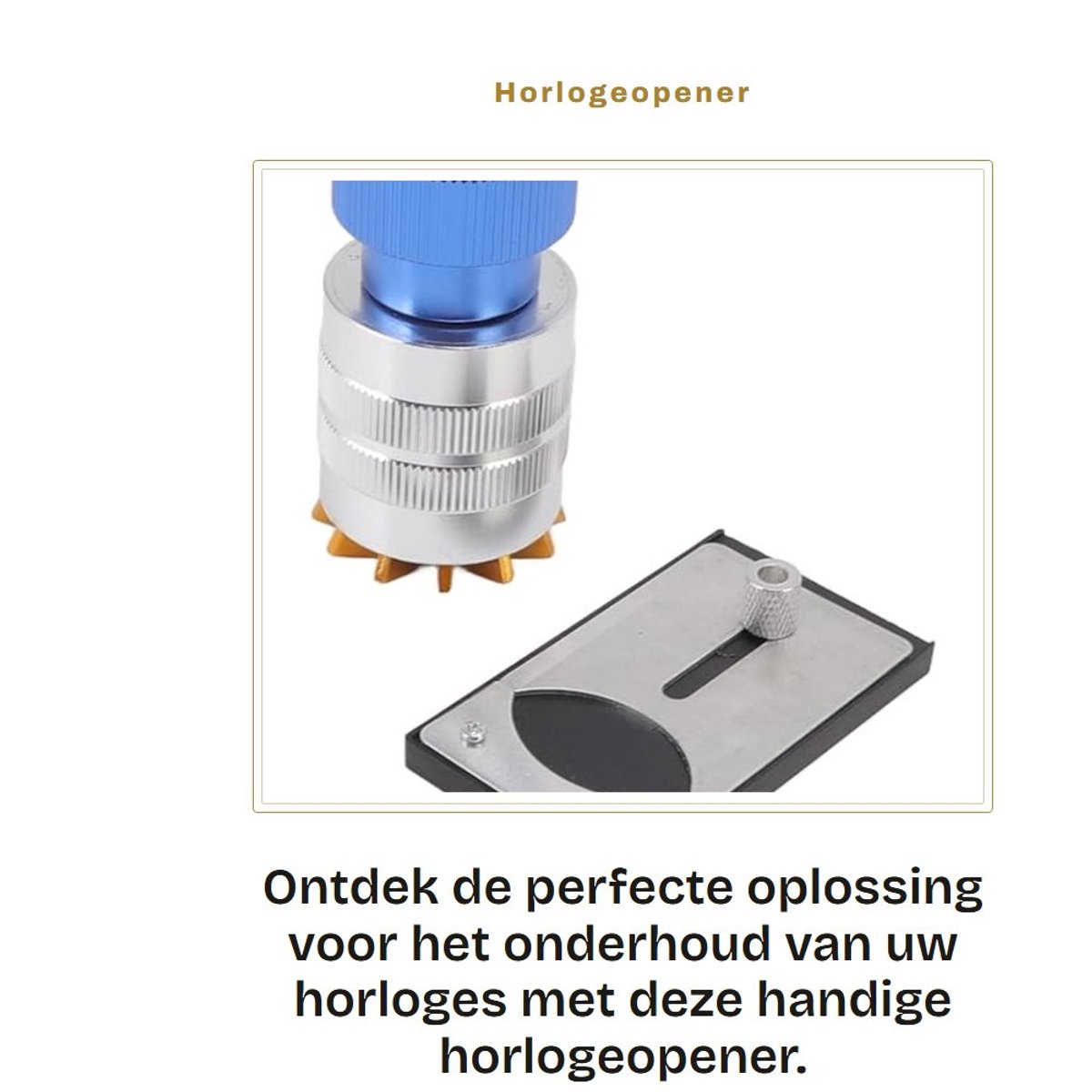 Dailygoods - Horlogeopener Gereedschap - Verstelbaar Klok Back Remover - Eenvoudig te gebruiken - Blauw - Batterijwissel - Duurzaam en veilig - Geschi...