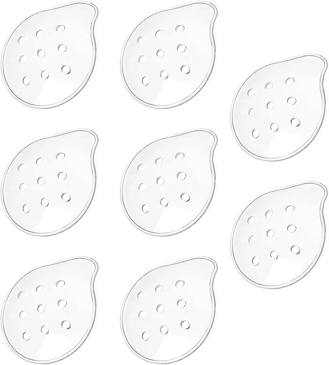 Dailygoods - Set van 8 Transparante Oogmaskers voor Oogbescherming