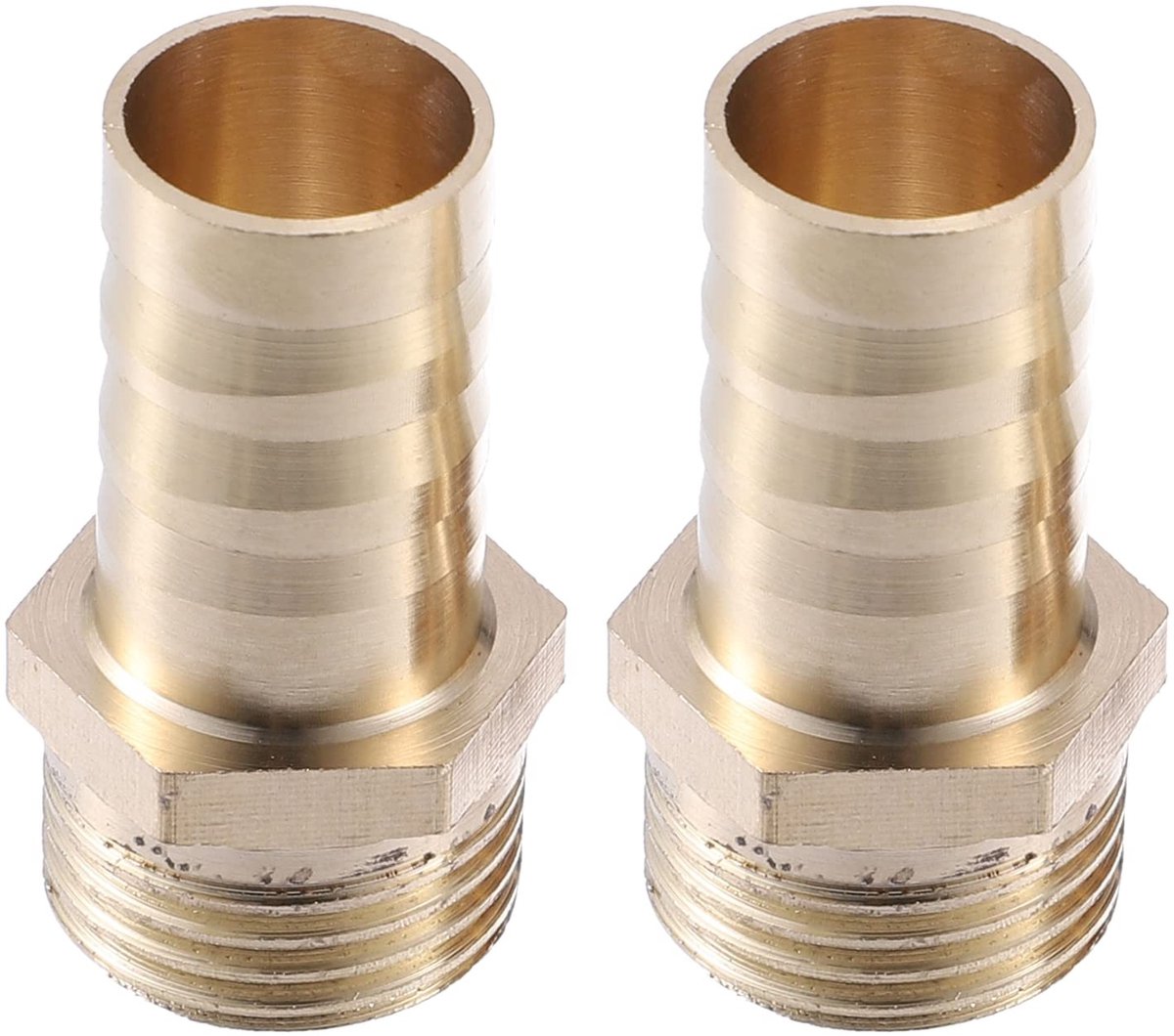 Dailygoods- Slangaansluiting 16mm - Mannelijke Draden - Messing - Connector - Corrosiebestendig - Voor Lucht/Water/Olie - Slangconnector
