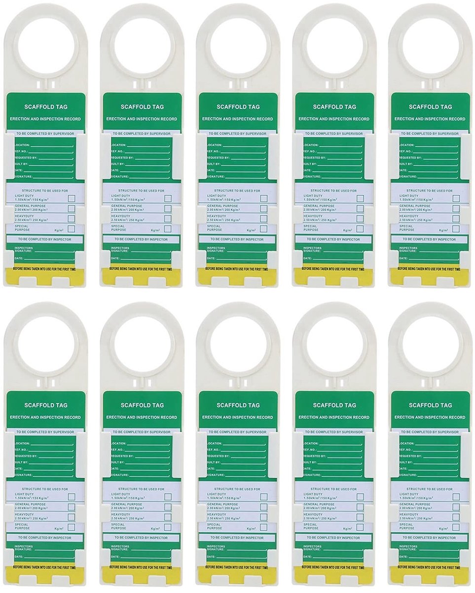 Dailygoods- Steigertag 10PCS - Ongevallenpreventie - Buiten - Veiligheid - Familie - Duurzaam