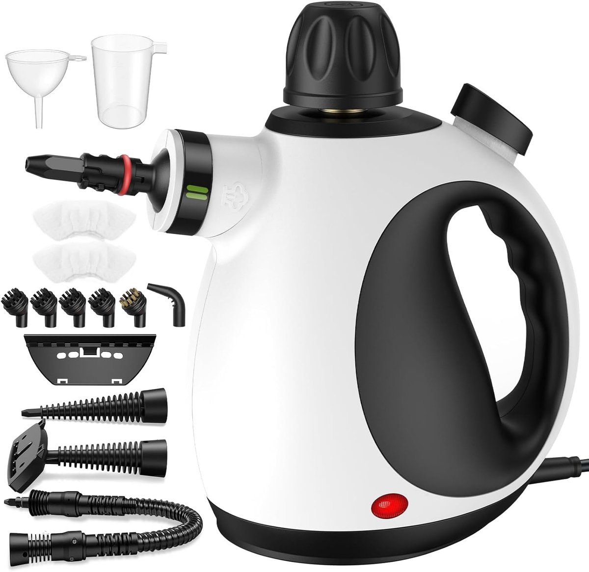 Thijox - Handheld Stoomreiniger, Krachtige Stoomreiniger Onder Druk met Veiligheidsslot en 14 Accessoires voor Multifunctioneel Gebruik in Huis, Auto,