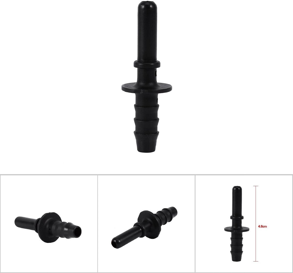 Dailygoods- Brandstofleiding Snelkoppeling - Nylon Elleboog - Gereedschapsloze Slangkoppeling - Optimale Dichtheid - Voor Motorfietsen - Max. Tegendruk 500 KPa