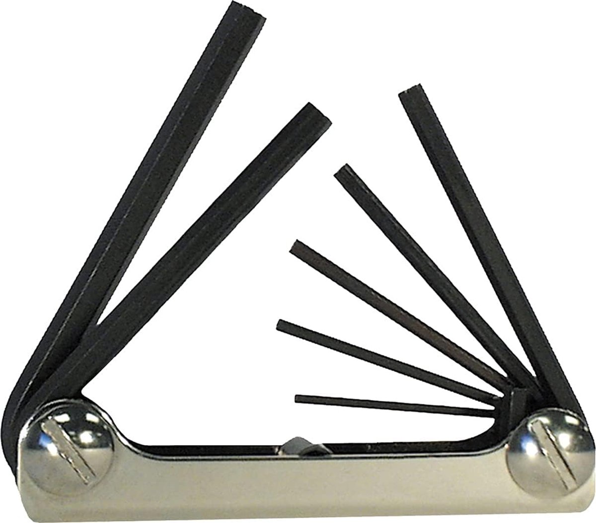 SnelShoppen - Opvouwbare Hex Sleutel Set - 8 Stuks Inbussleutels met Stalen Handvat - SAE Inch Maten 3/32-1/4 - Professionele Kwaliteit