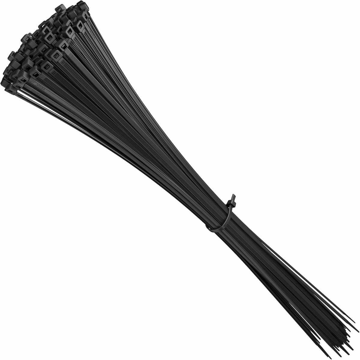 Thijox - Extra Lange Kabelbinders 430mm x 4,8mm - Zwart - Professionele Nylon Tie Wraps voor Zwaar Gebruik, UV-Bestendig, 100 Stuks voor Tuin, Huis en