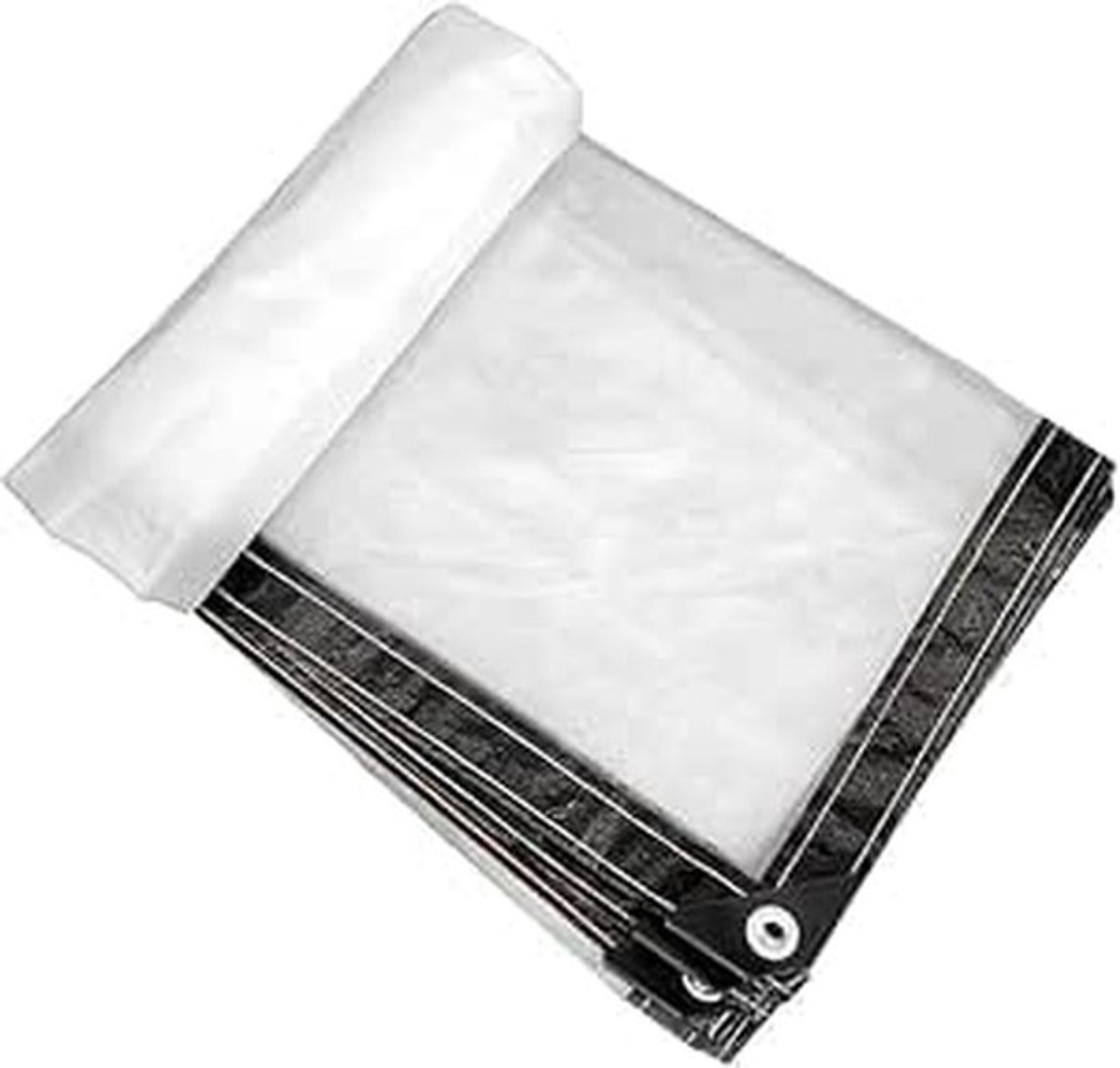 Dailygoods- Afdekzeil Waterdicht - Transparant Zeil - 1,5 x 2 m - Duurzaam - Multifunctioneel - Metalen Ogen om de 50 cm - Dekzeil