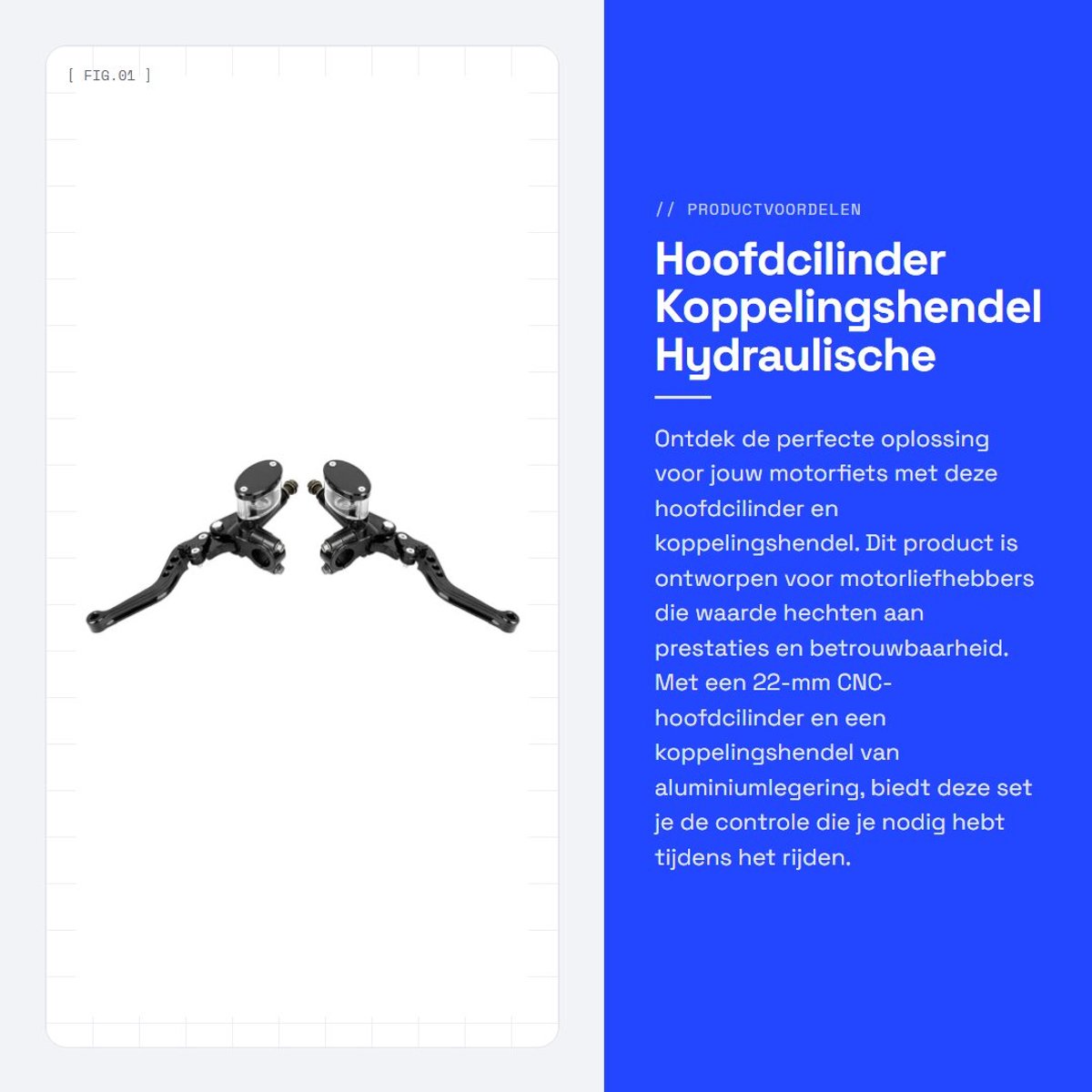 Dailygoods- Koppelingshendel Aluminiumlegering - Remhendel - Hydraulische Hoofdcilinder - Verstelbaar - Geschikt voor Sportbikes - Eenvoudige installatie