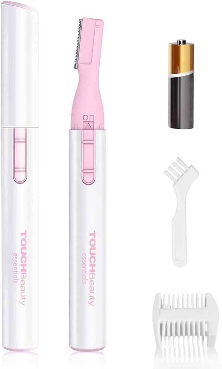 Thijox - Elektrische Wenkbrauw Scheerapparaat Remover Dames, Mini Wenkbrauwtrimmer AG-815 Roze, Batterij Aangedreven, Perfect Voor Gezichtshaar Verwij