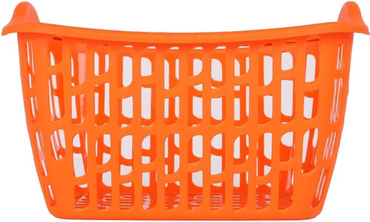 Thijox - Kleine plastic opbergmand met handvat - Draagbare boodschappenmand - 24,5 x 18 x 15 cm - Mini formaat - Willekeurige kleur - Ideaal voor keuk