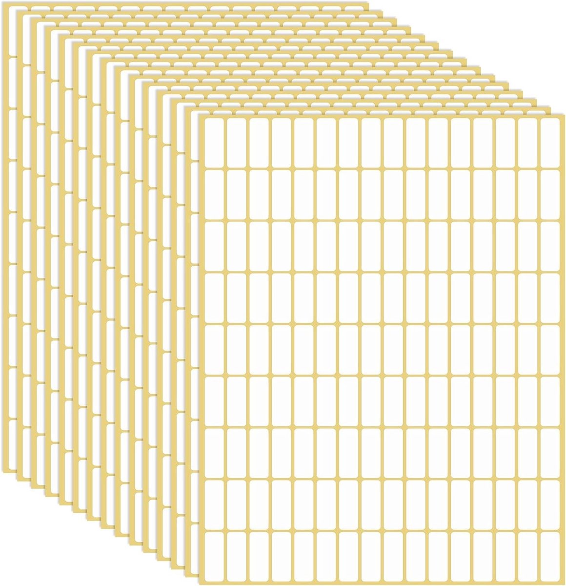Set van 2160 zelfklevende labels 8 x 20 mm voor prijsstickers, archivering en organisatie