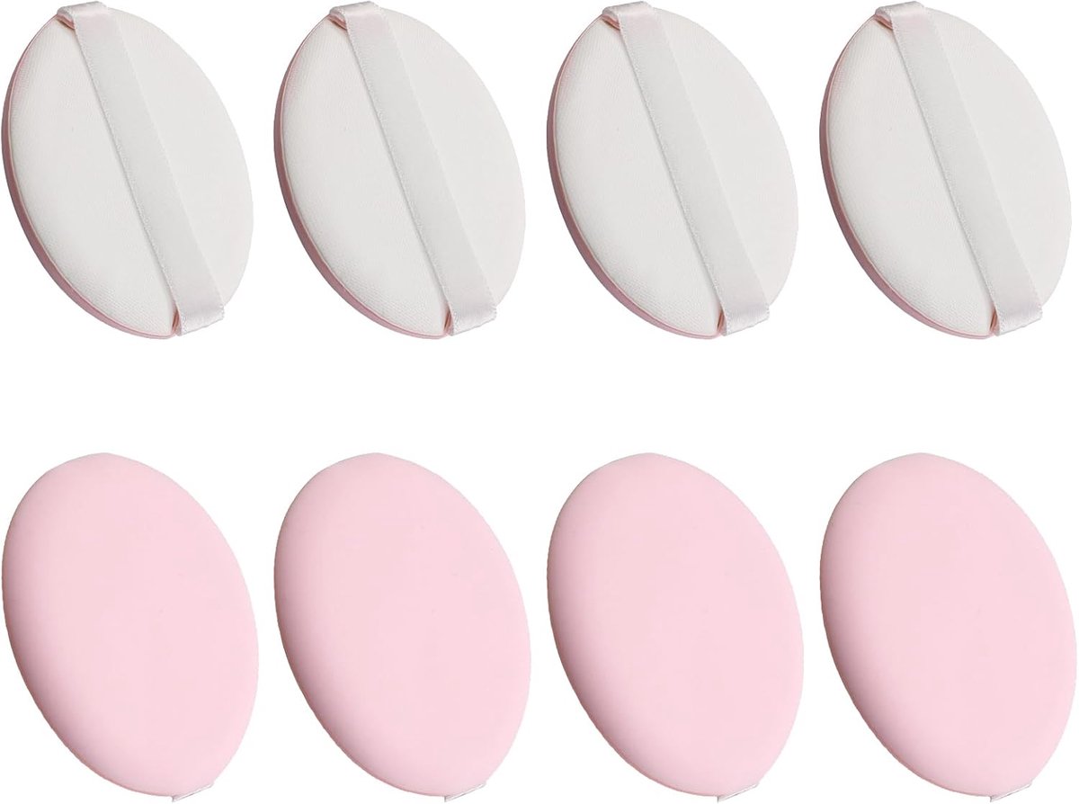 Thijox - 8 Stuks Make-upspons, Ultralichte Beauty-Blender, Dubbelzijdig, Geschikt voor Natte en Droge Make-up, Snel Aanbrengen in 5 Seconden, Huidskle