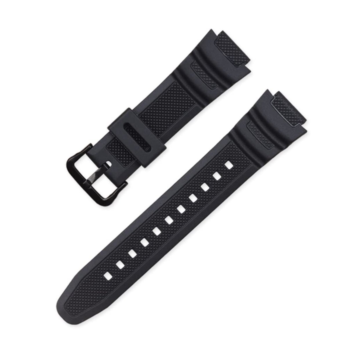 Inovra- Vervangingsarmband Waterdicht - Horlogeband 18mm - Antislip - Ergonomisch - Natuurlijke Hars - Geschikt voor Casio modellen