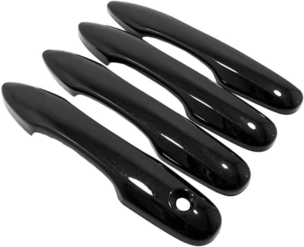 Buitendeurhandgreep beschermkap voor Toyota Camry, Prius, Corolla en Avalon - Glanzend Zwart, ABS, Decoratief en Duurzaam