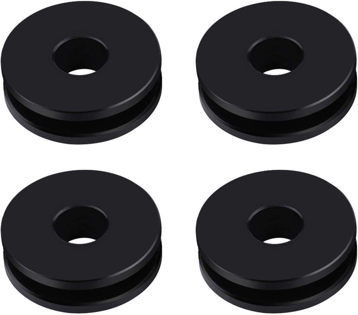 Verstelbare Windscherm Grommets voor Motoren - 4 Stuks, Geschikt voor Road King en Heritage Softail, Duurzaam en Eenvoudig te Installeren