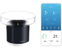 Pluviomètre intelligent sans fil pour station météo intelligente Netatmo Zwart 13 x 11 x 13 cm