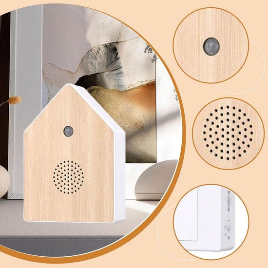 Bird Chirping Sound Box Singing Bird Box Speaker Realistic Audio Ambient Noise for Bedroom Living Room Garden — afbeelding 3
