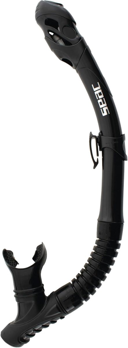 Thijox - SEAC Omgekeerde Droog Snorkelset met Hoogste Systeem, Zuiveringsklep, Duikmasker, Snorkel en Zwemvliezen voor Duiken en Snorkelen in Diverse