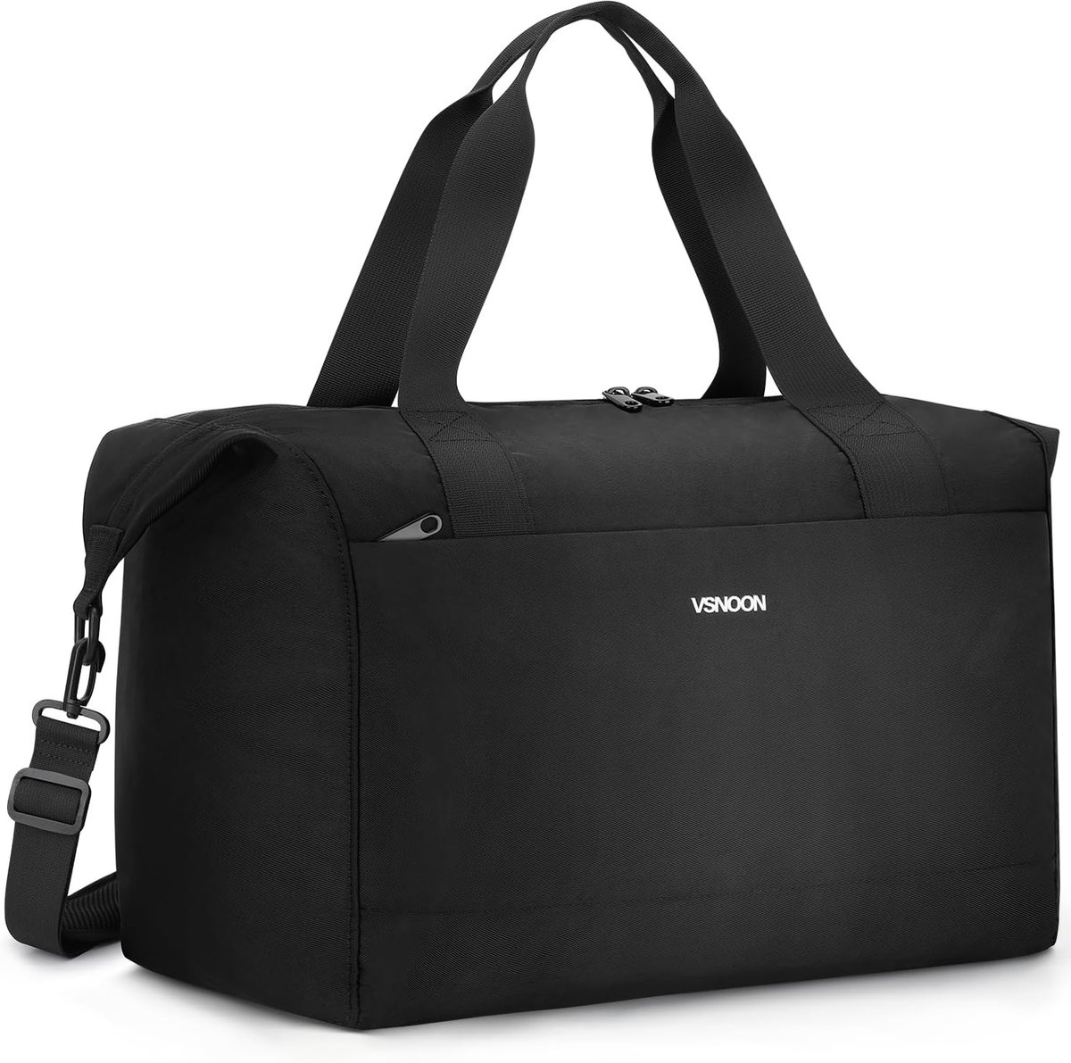 Thijox - Opvouwbare Handbagage 40x30x20 cm, 24L Waterbestendige Sporttas voor Onder de Stoel, Zwart Reistas voor Weekend Trip, Mannen en Vrouwen