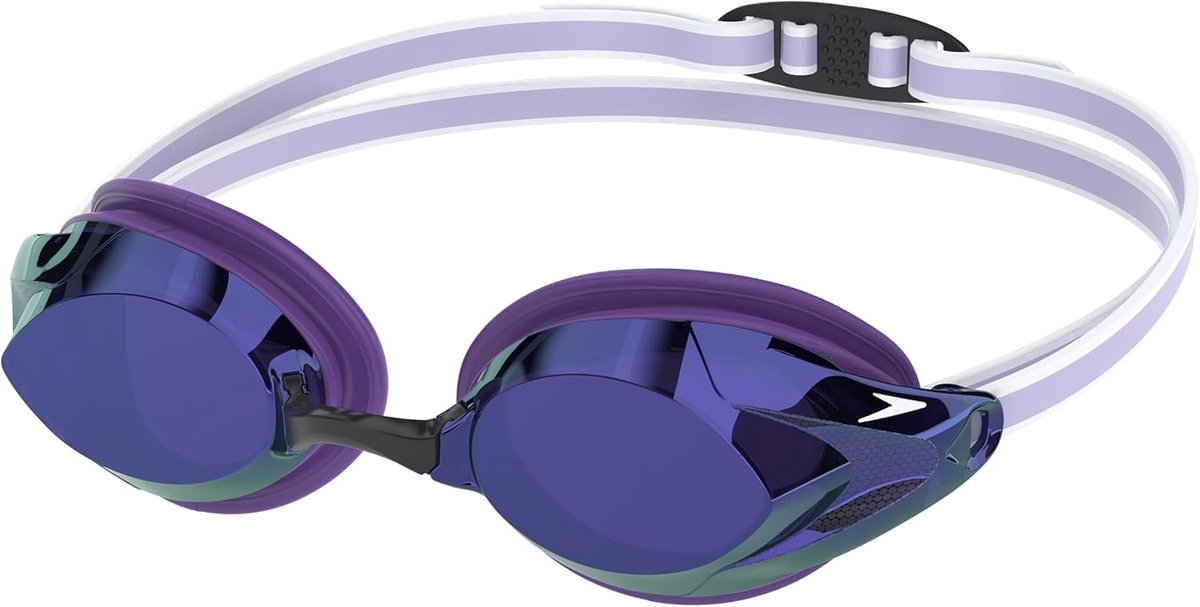 Thijox - Speedo Vanquisher 3.0 Mirrored Dames Zwembril - Wedstrijdbril, Ultraviolet Bescherming, Duidelijk Zicht, Duurzaam Materiaal, Ideaal voor Comp