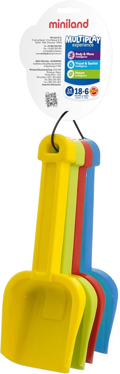 Thijox - 4-delige Schoppen Set voor Kinderen, Flexibel Plastic, Multi-Color, Voor Zand en Sneeuw Spel, Geschikt voor 18 Maanden tot 6 Jaar