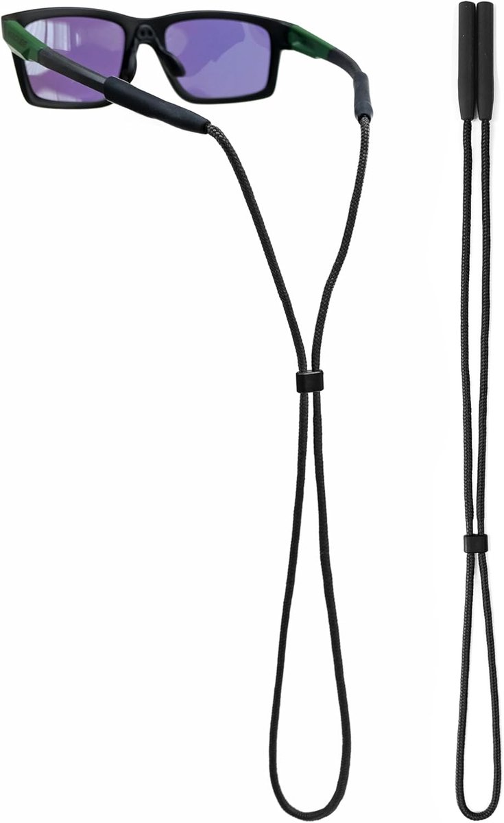 Thijox - Verstelbare brilband nylon houder voor bril en zonnebril met siliconen grips - Veilig en comfortabel voor lezen, sporten, en dagelijks gebrui