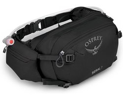 Thijox - Hydratatie Lumbale Pack Unisex - Osprey Seral 7 - Ideaal voor Wandelen, Fietsen, Kamperen - Lichtgewicht, Duurzaam, Comfortabel, 7L - Zwart