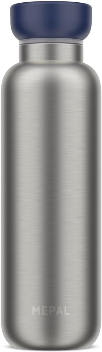 SnelShoppen - Ellipse Thermosfles 500ml Dubbelwandig Roestvrij Staal, Blauw - Ideaal voor Reizen, Camping, Sport, 12 Uur Warm & 24 Uur Koud