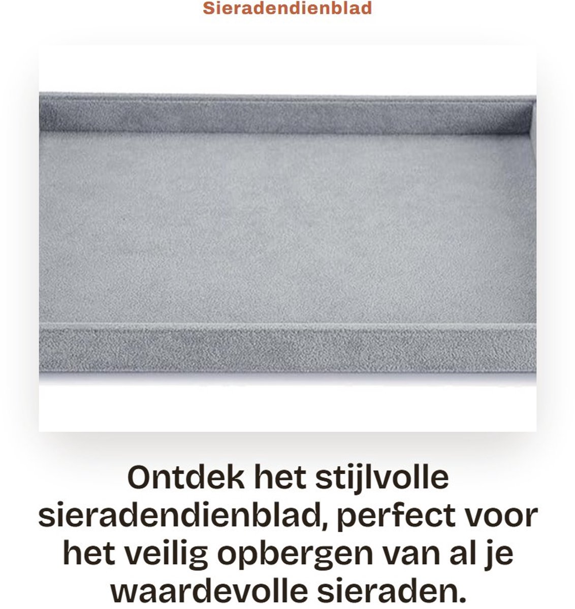 Dailygoods- Sieradendienblad stapelbaar - Sieradenopberger met ritsen - Organizer voor ringen/oorbellen - Verstelbare scheidingswanden - Hoogwaardig houtcomposiet met fluweel