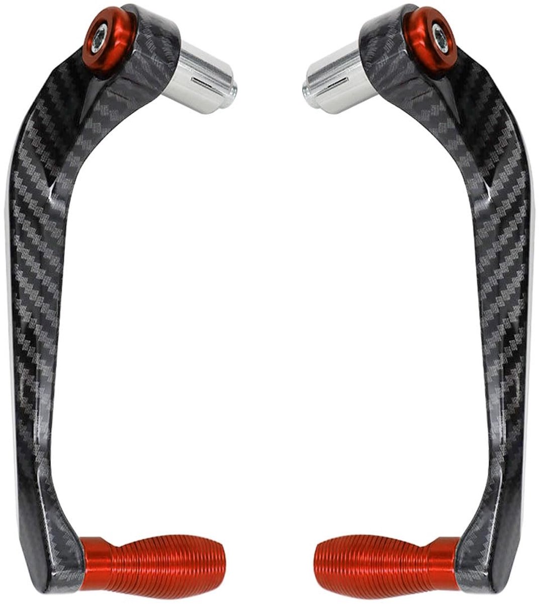 Dailygoods- Handbeschermers Skeeleren - 22mm Beugel - Remhevel/Clutchhevel - Carbonvezel/Aluminium - Stabiele/Duurzame Prestaties - Verbeterde Rijveiligheid