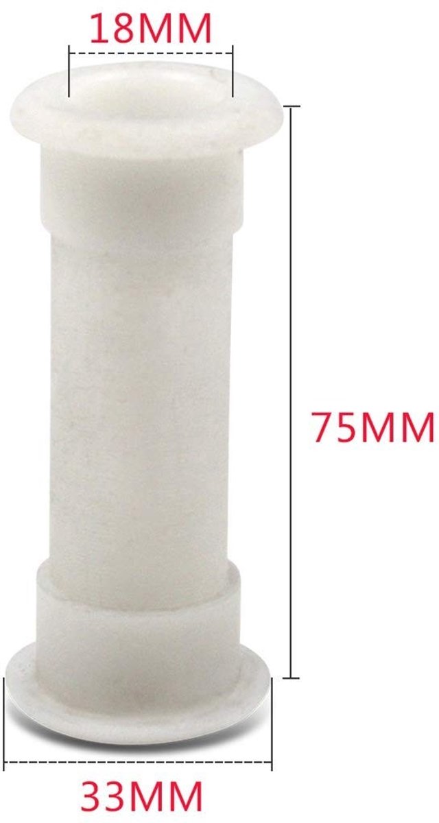 Dailygoods- Afvoerbuis Duurzaam - Verstelbare Afvoerpijp - Geschikt voor Motorwell/Livewell/Baitwell - Flens OD 1-1/2" - Aanpassing van 2" tot 4-1/2" - Inclusief 1 stuk
