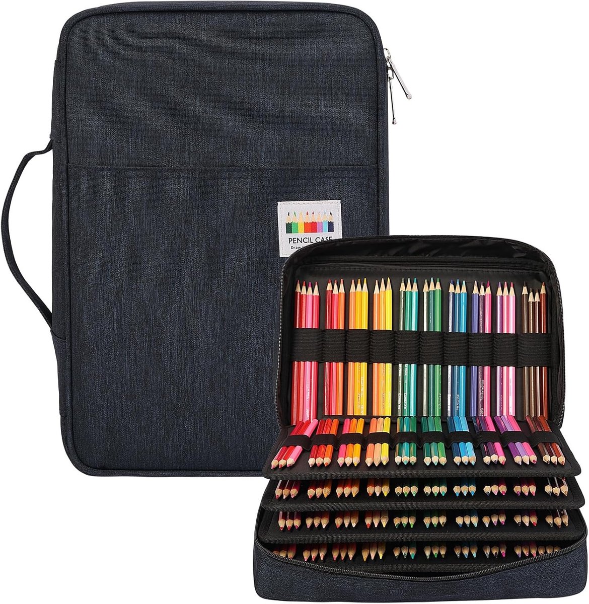 Grote Waterdichte Etui voor 300~304 Kleurpotloden, Perfect voor Stationery, Kleurpotloden en Fineliners
