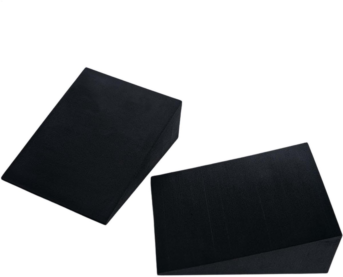 Dailygoods- Squat Wedge Blok - 3 Stuks - Waterdicht Schuim - Hoogwaardige Yoga Wedge voor Gewichtheffen - Antislip Hellingsbord - Kalf Stretching & Krachttraining - Verstelbare Formaat 15x6x5cm/15x12x5cm/28x25x9cm - Calf Stretcher