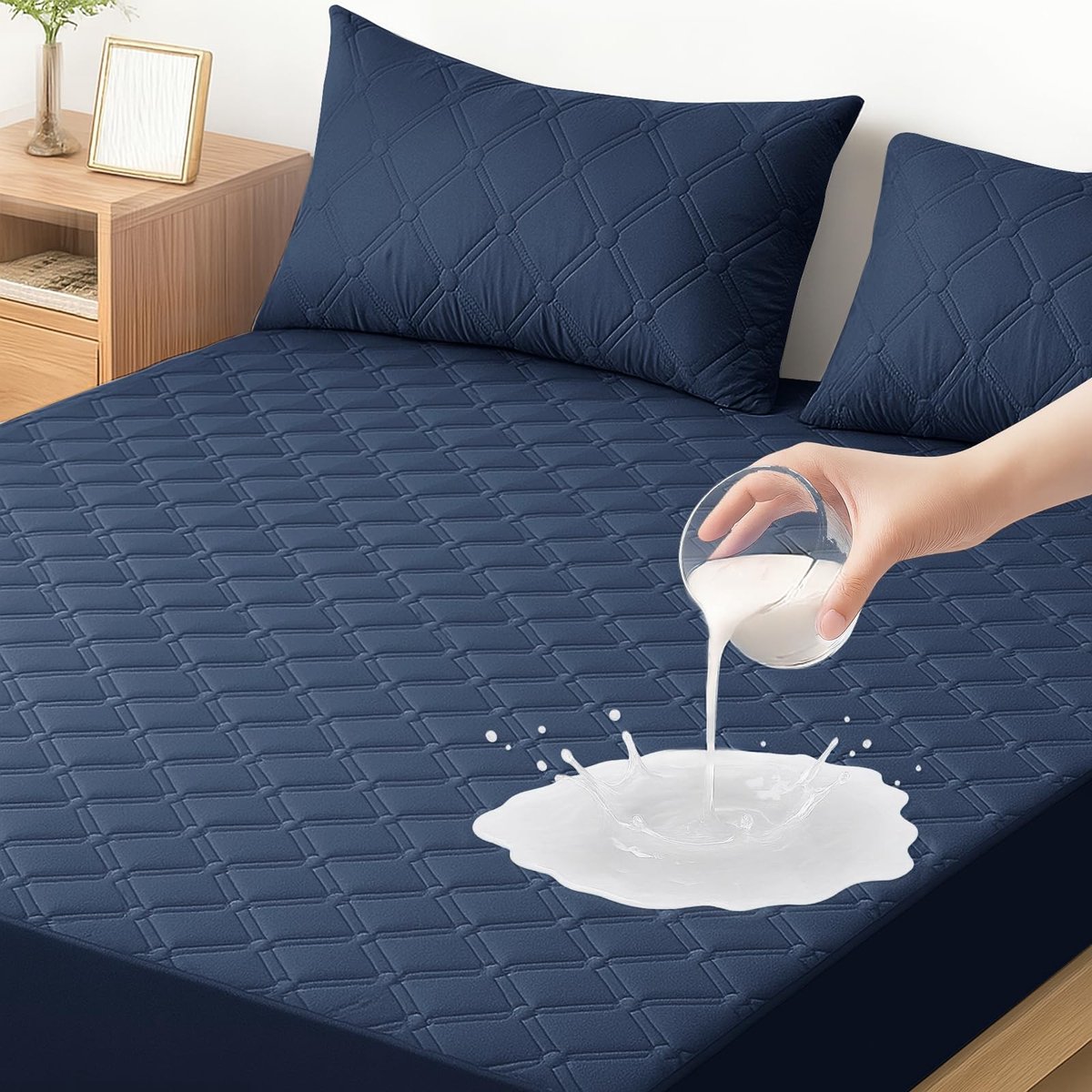 Dailygoods- Matrasbeschermer Waterdicht - Matrasbeschermer 90x200 - Hypoallergeen - Extra Diep tot 30 cm - Ademend - Machinewasbaar - Matrashoes