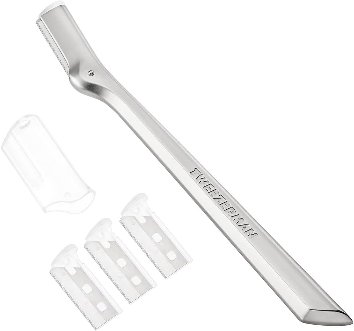Thijox - Wenkbrauw scheerapparaat met mini pincet - Duo set voor gezichtsverzorging, perfecte wenkbrauwen, lavendel, hoogwaardige beauty tools, profes