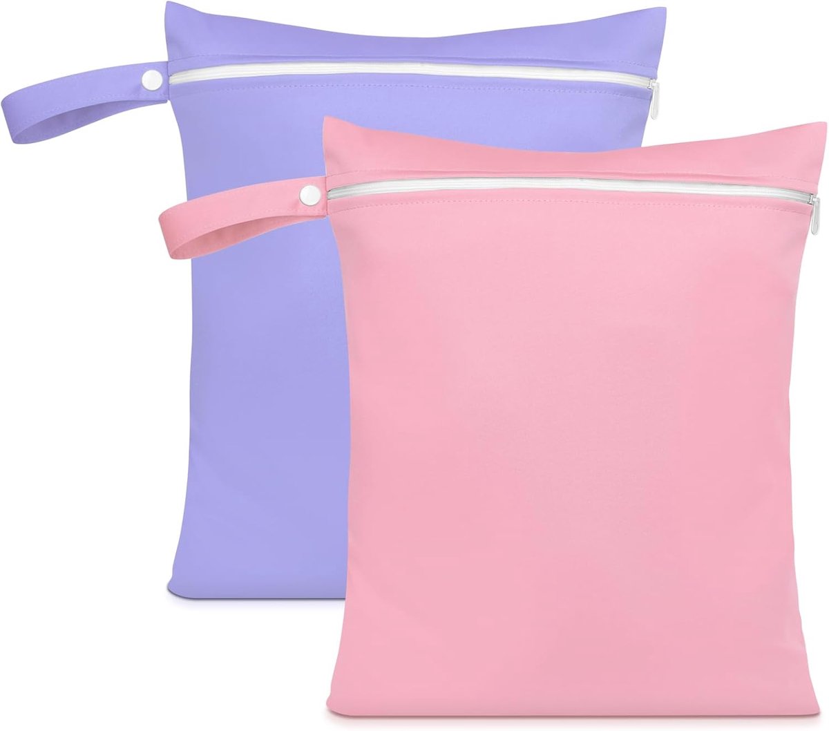 Thijox - Wet Bags Waterdichte Reistas | Natte Dry Bag Luiertas met Handvat & Rits | Wasbare Organizer voor Yoga, Camping & Kinderen - 2 Stuks in Regen