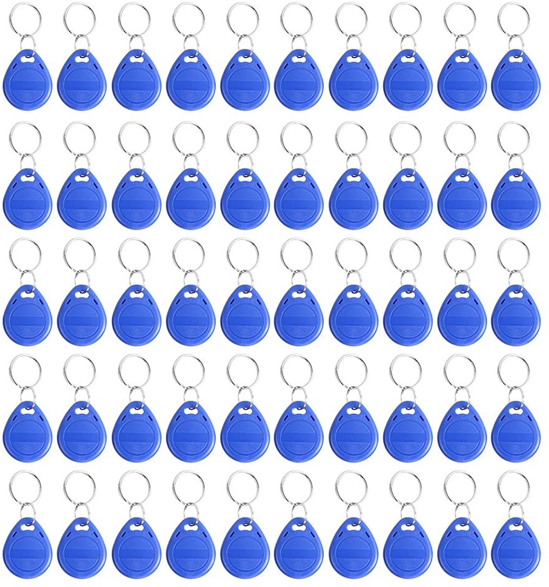 Dailygoods- Toegangscontrole Kaarten 50 stuks - ID-kaart/Tag - 125 KHz - ABS - Blauw - Kaartleesafstand 0.2-1cm - Identificatiekaart