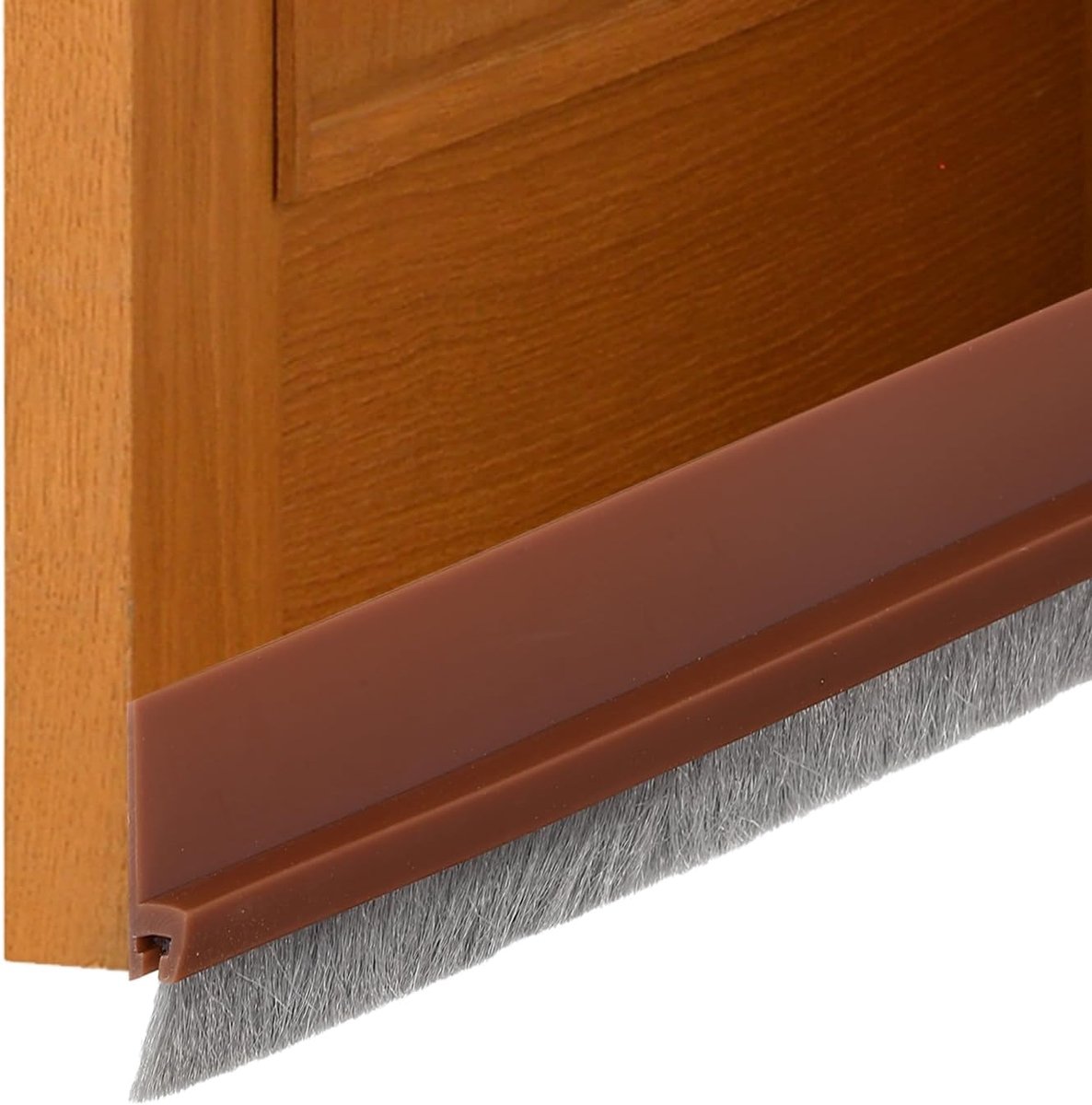 Thijox - 3 Stuks Deurafdichting Tochtstopper met Borstelafdichting, Zelfklevend, 3 x 102 cm, Grijs, Voor Buiten- en Binnendeuren, Blokkeert Stof en Ko