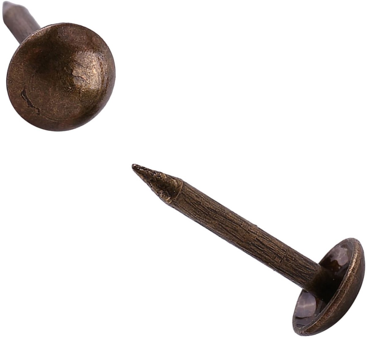Dailygoods- Bekledingsspijkers 100-delige Set - Decoratieve Bronzen Metalen Spijkers - Vintage Stijl - Voor Meubels - Stevig en Duurzaam - 6x14mm