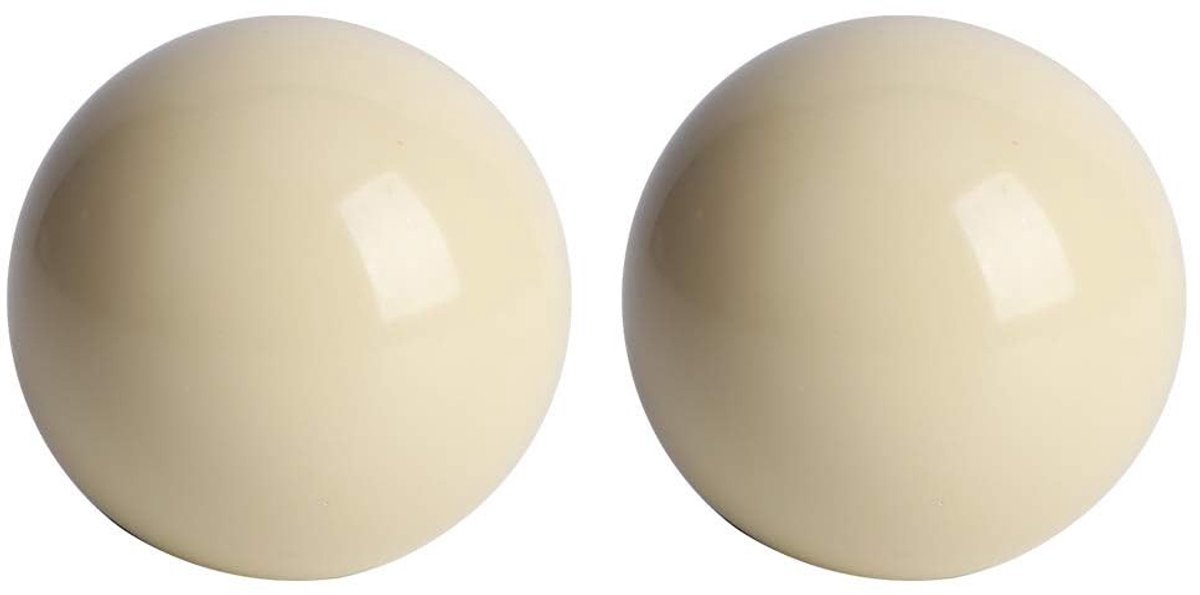 Dailygoods- Biljartballen Professionele Set - 2 Stuks - 5.72 cm - Pool/Snooker Ballen - Hoge Kwaliteit - Geschikt Voor Wedstrijdgebruik - Poolballen