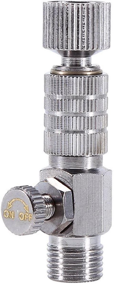 Dailygoods - Snelkoppeling voor airbrush-luchtslang - 1/8 inch-adapter - Kwalitatieve aansluitkoppeling - Zilver - Voor airbrushgebruik - Ideaal voor...