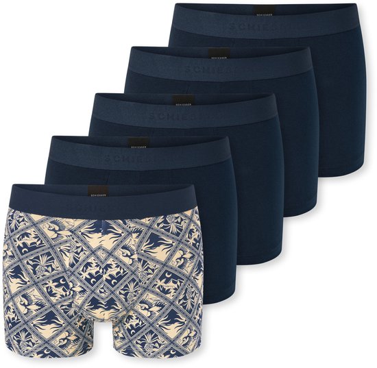 Schiesser 5PACK Shorts - 95/5 Multipacks Onderbroek - blauw, beige