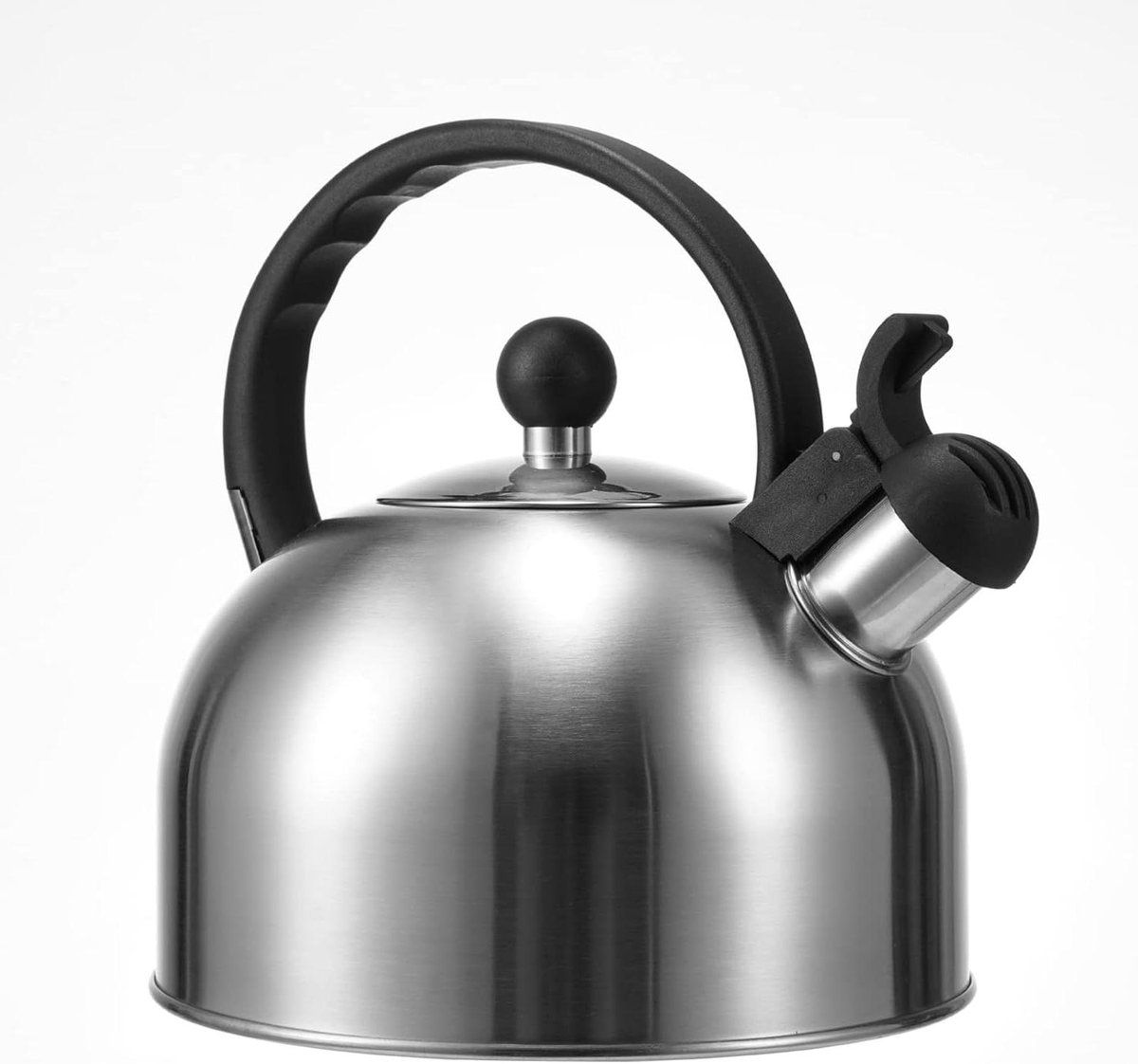 Fluitketel - Waterketel - Water Koken - Voor Alle Warmtebronnen - 2.5 Liter - Grijs