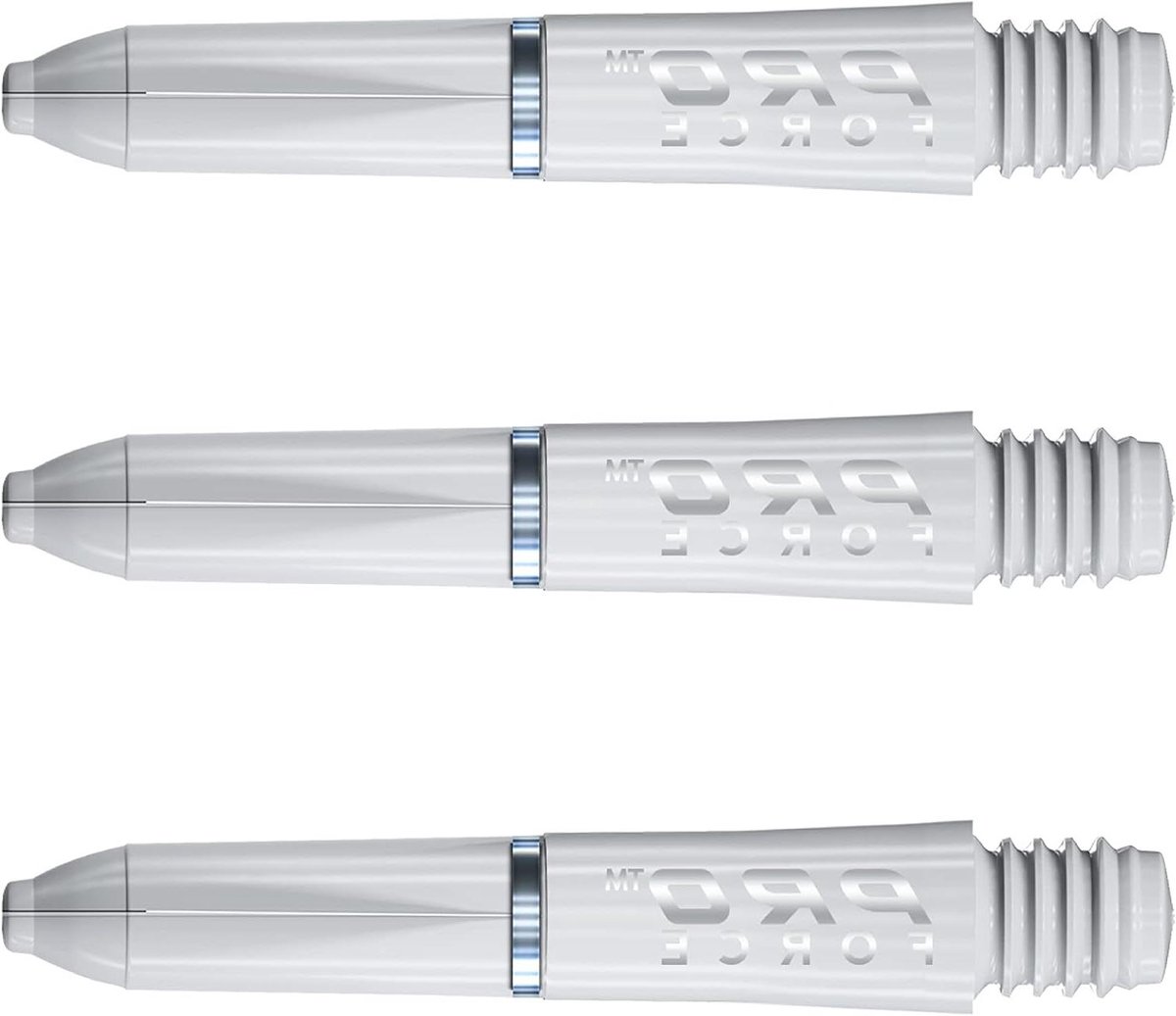 Dartstelen - Nylon schachten - Darts spelen - Schachtvergrendeling - Extra kort - Wit