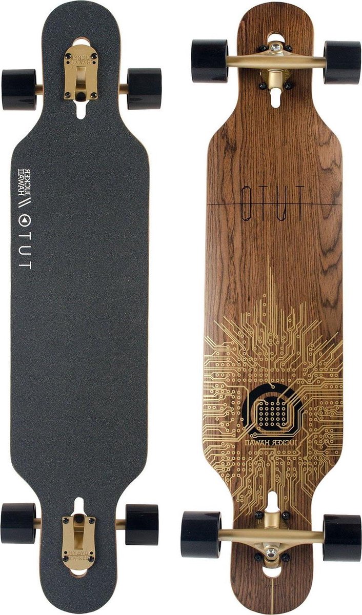 Longboard Compleet Cruiser Freeride Soepel Rijden Twin Tip Drop Through 99 cm Lengte