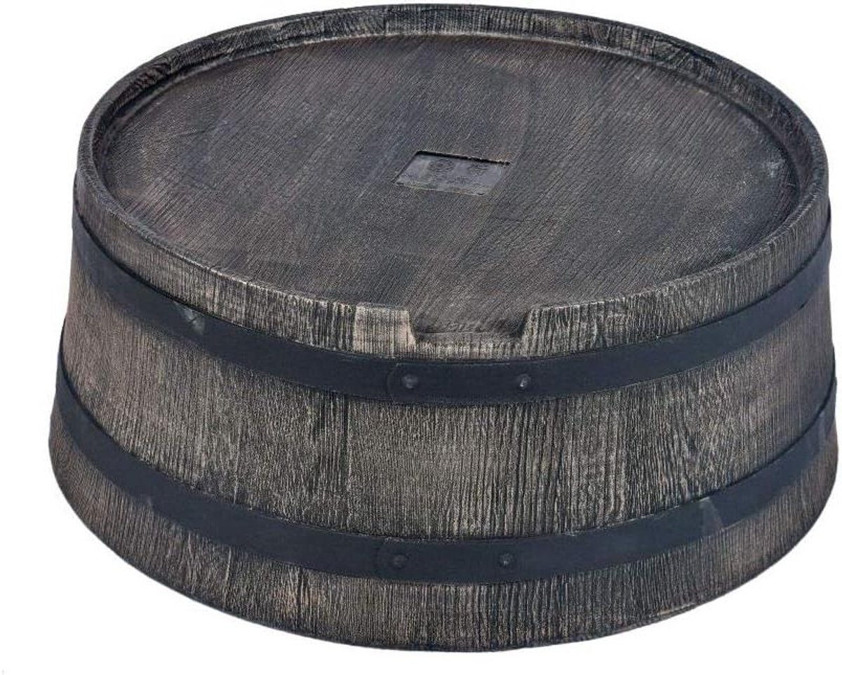 Regenton Houtlook - Wateropslag Vat - Regenwater Oogsten - UV- en slagvast - 350 Liter - Bruin