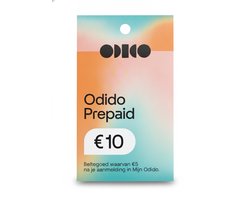 Odido Prepaid met totaal €10 beltegoed en 1GB extra na een opwaardering