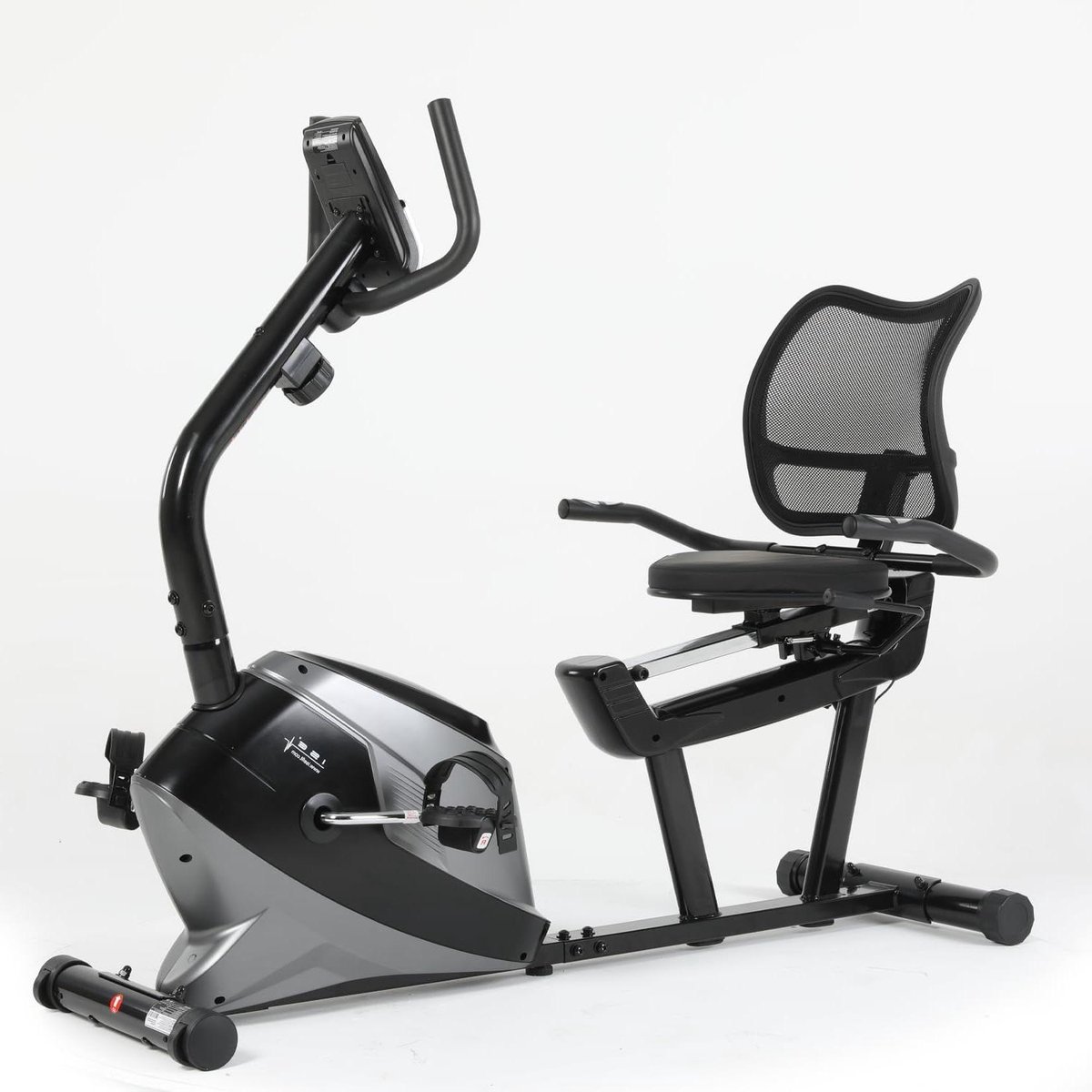 Trainingsfiets - Hometrainer Rugleuning - Thuisconditie Opbouwen - Magnetische Weerstand - 138 x 66.5 cm - Zwart