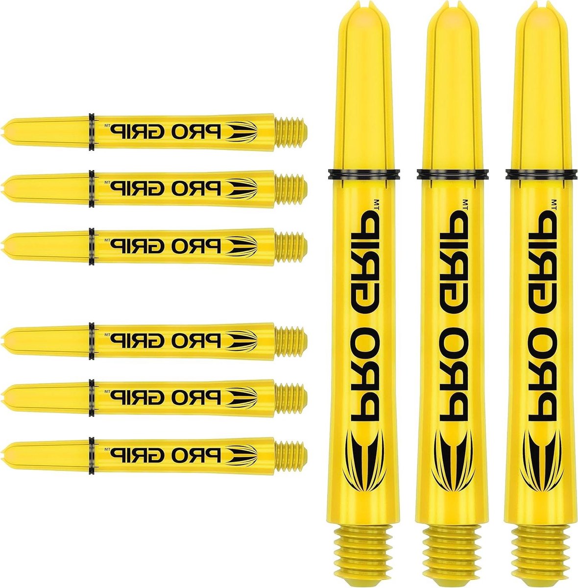 Dart Shafts Set - Middel Lange Stelen - Precisie Werpen - Verbeterde Grip - Medium Lengte - Geel